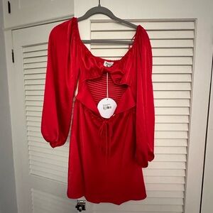 Princess Polly dress, red, size 4